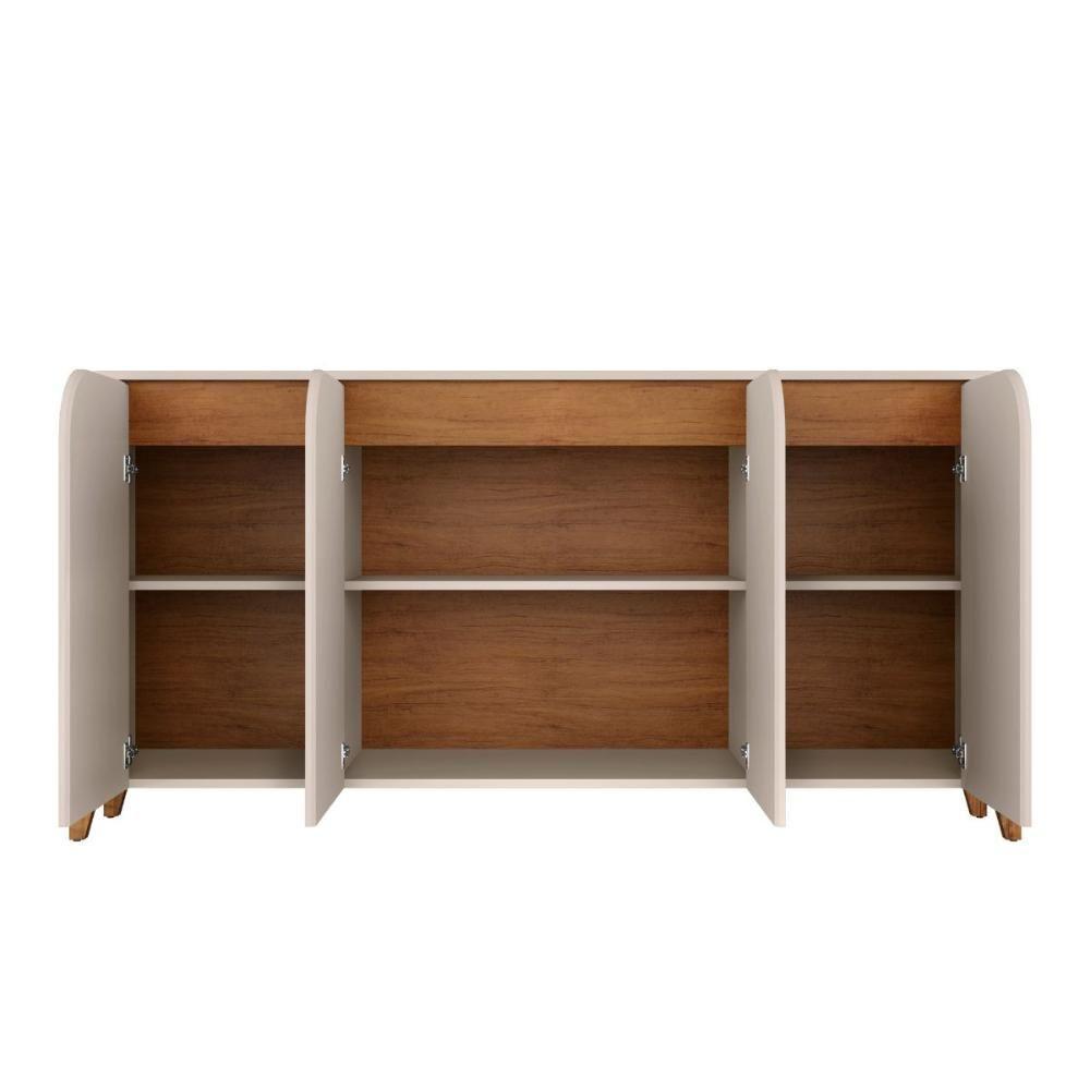 Buffet 4 Portas De Bater Portland Off White/cedro - 9