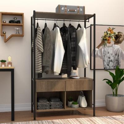 Guarda Roupa Casal Industrial Preto/demolição Maka Albarn
