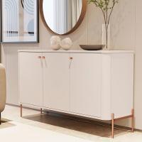 Conjunto Buffet E Cristaleira Lirio Off White Bronze - 2