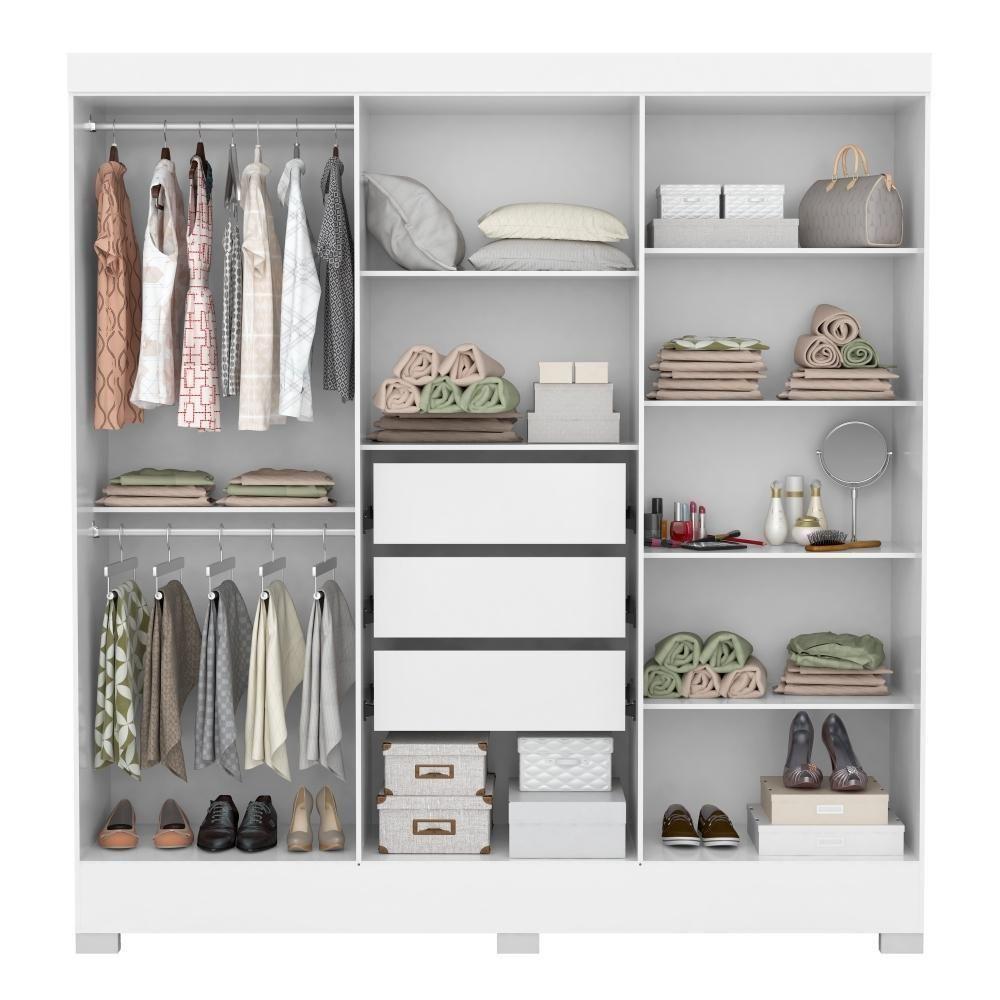 Roupeiro Com 6 Portas Ferrara Branco - 3