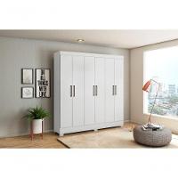 Roupeiro Com 6 Portas Ferrara Branco - 5