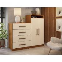 Comoda 2 Portas 4 Gavetas Nora Amendola Off-white - 6