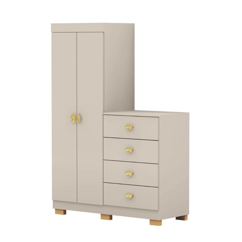 Cômoda Roupeiro 4 Gavetas Gerórgia Fendi - 2