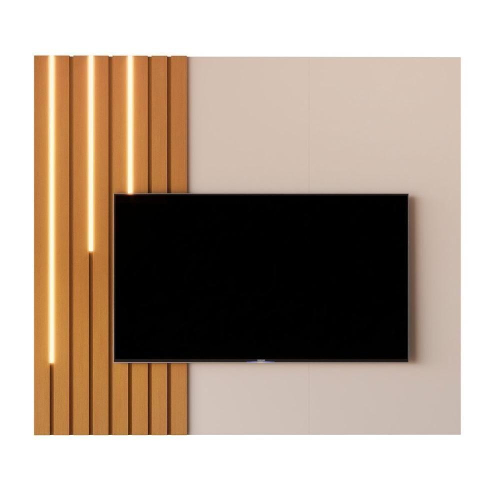 Painel Para Tv 58 Polegadas Pantanal Off White Nature - 2
