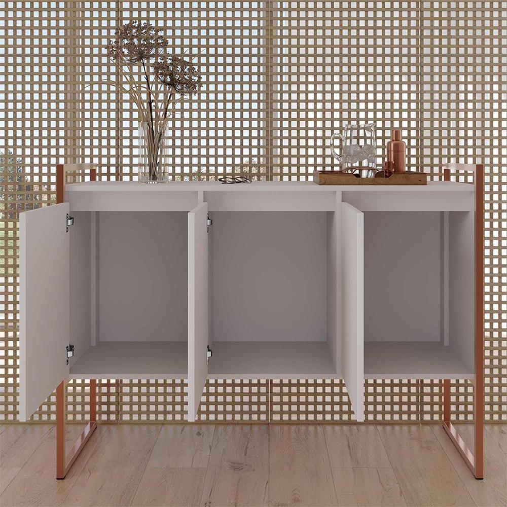 Aparador Estilo Industrial Buffet Com 3 Portas - 4