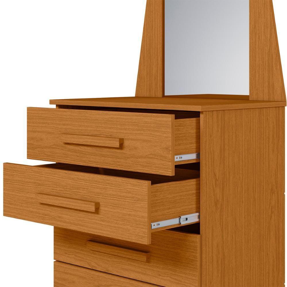 Comoda 5 Gavetas 1 E Roncador Cinamomo Off White - 4