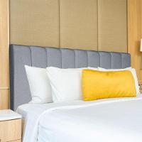 Cabeceira Para Cama Box Casal London Com 140cm Em Linho Chumbo - 2