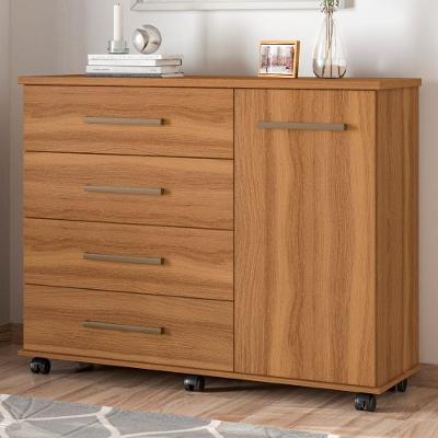 Cômoda Com Rodízios 4 Gavetas Flynn Amendola