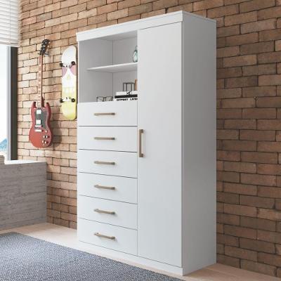 Cômoda Russell Branco 6 Gavetas