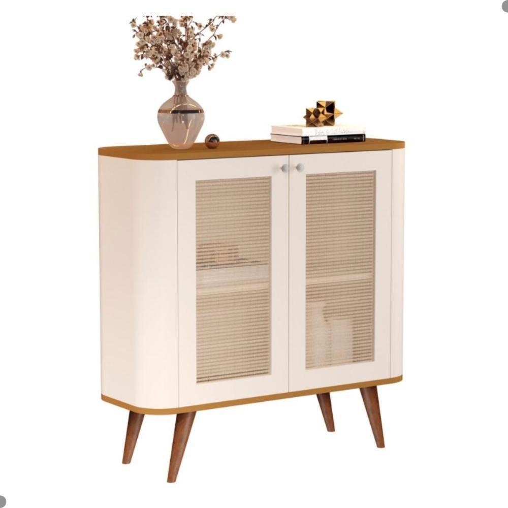 Buffet Com 2 Portas E 1 Prateleira Madrid Pérola Nature - 3