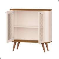 Buffet Com 2 Portas E 1 Prateleira Madrid Pérola Nature - 4