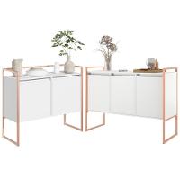 Conjunto Buffet Industrial 2 E 3 Portas Branco Cobre - 1