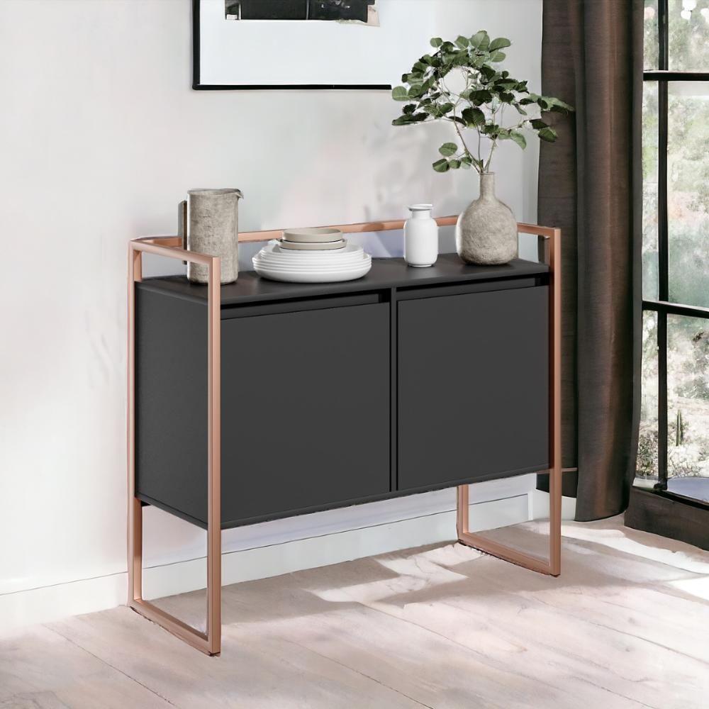 Conjunto Buffet Industrial 2 E 3 Portas Preto Cobre - 5