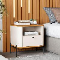 Mesa De Cabeceira Sweet Dreams Off White Nature Preto - 1