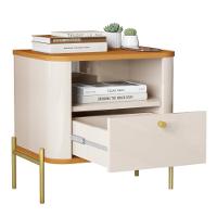 Mesa De Cabeceira Sweet Dreams Off White Nature Dourado - 3