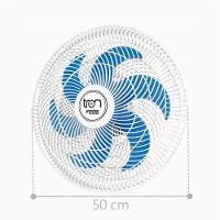 Ventilador Parede Lorena Branco Oscilante 220V Pás Azul - 2