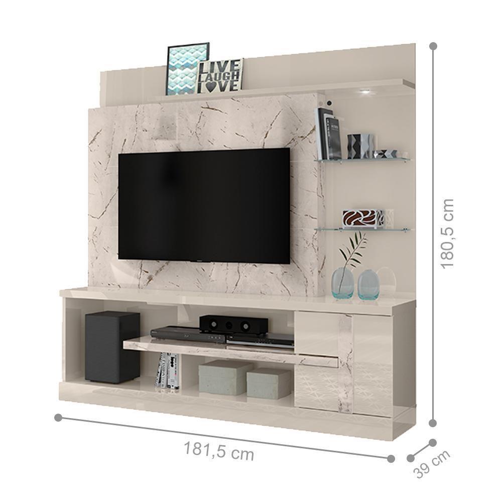 Home Theater Para Tvs Até 55 Polegadas Helga Calacata Off-white - 4
