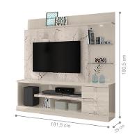Home Theater Para Tvs Até 55 Polegadas Helga Calacata Off-white - 4
