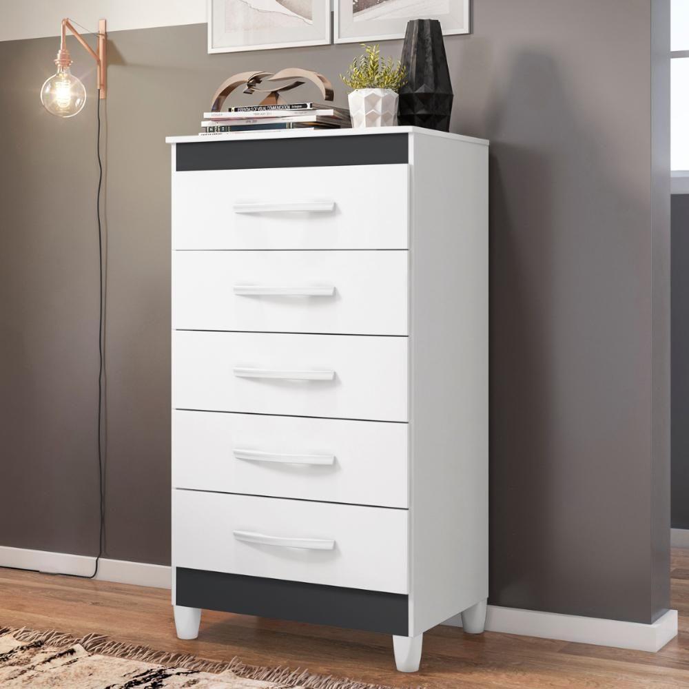 Comoda Milady 5 Gavetas Titanium - 1