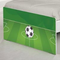 Cama Solteiro Com Cabeceira Adesivada Futebol Gramado - 5