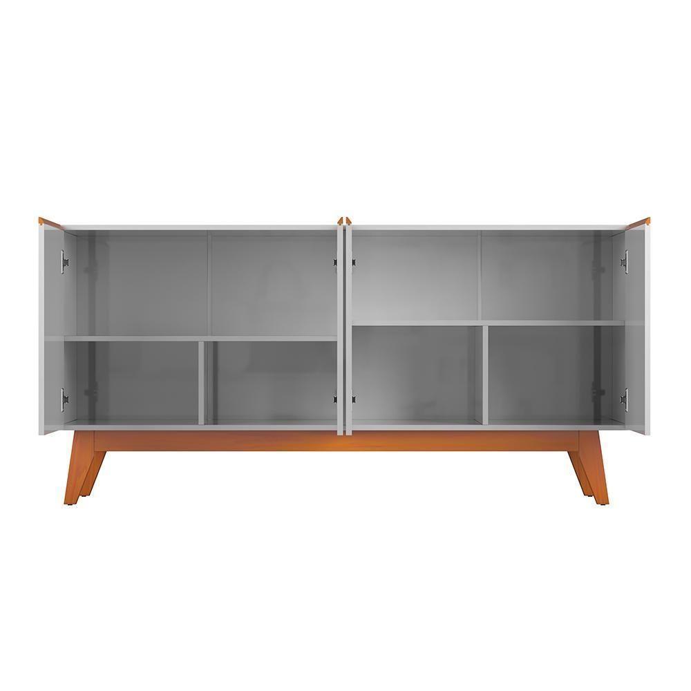 Buffet Para Sala De Jantar 4 Portas Pará Branco Nature - 3