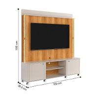 Home Para Tvs 75 Polegadas 2 Portas Pequim Off White Freijó - 2