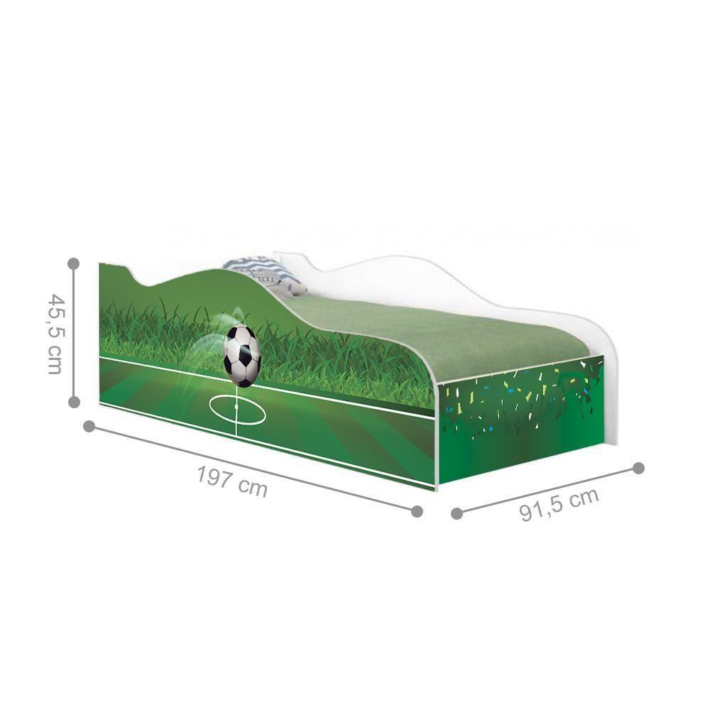 Cama Fun Futebol Solteiro Com Colchão - 2