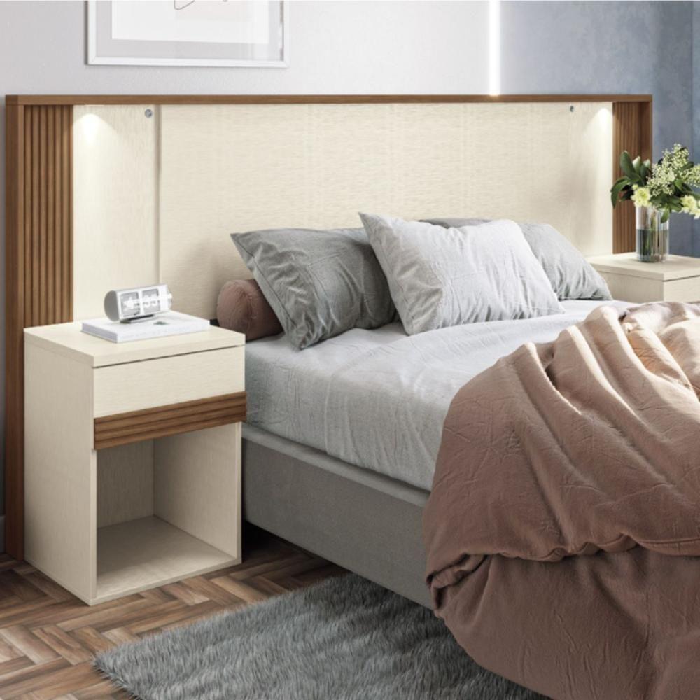 Conjunto Quarto Completo Veneza Jatoba Areia - 7