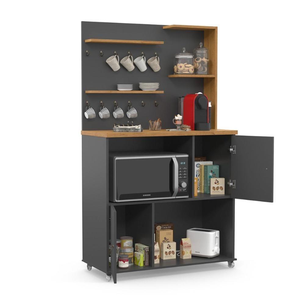 Cantinho Do Café 2 Portas Acre Grafite Cinamomo - 3