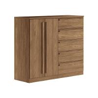 Conjunto Quarto Completo Com Espelho Xangai Jatoba - 3