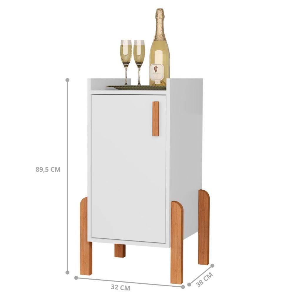 Armário Com 1 Porta Montevarchi Branco - 3