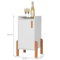 Armário Com 1 Porta Montevarchi Branco - 3