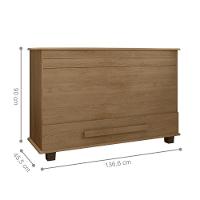 Baú Organizador Com Gaveta Perúgia Cinamomo - 2