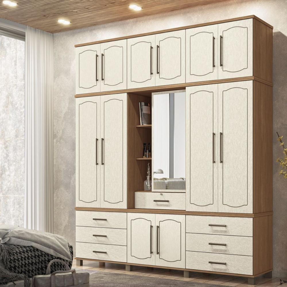 Conjunto Quarto Completo Roma Jatoba Areia - 5