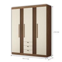 Conjunto Quarto Completo Viena Jatoba Areia - 2