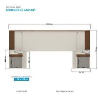 Conjunto Quarto Completo Viena Jatoba Areia