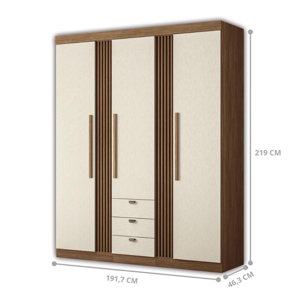 Conjunto Quarto Completo Pequim Jatoba Areia - 2