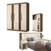 Conjunto Quarto Completo Pequim Jatoba Areia - 1