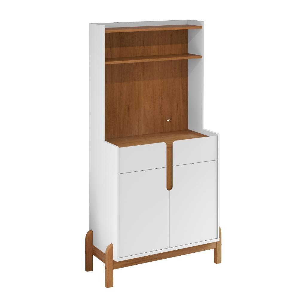 Cantinho Do Café Retrô 2 Portas Chester Branco Cedro - 3