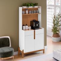 Cantinho Do Café Retrô 2 Portas Chester Branco Cedro - 1