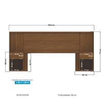 Conjunto Quarto Completo Istambul Jatoba Areia - 3