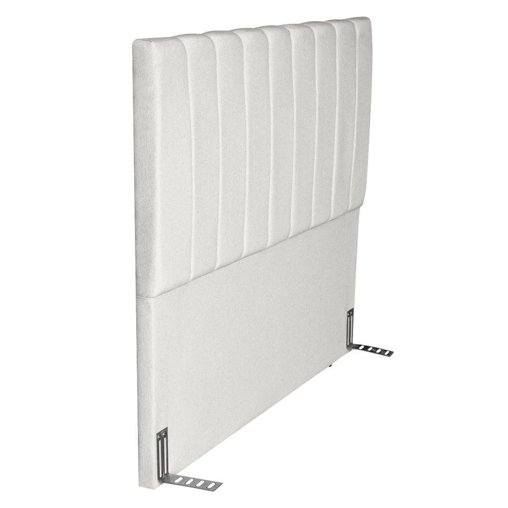 Cabeceira Para Cama Box Casal London Com 140cm Em Linho Bege - 5