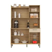 Armário Para Cozinha Com 6 Portas Bolonha Freijó Vanila - 3