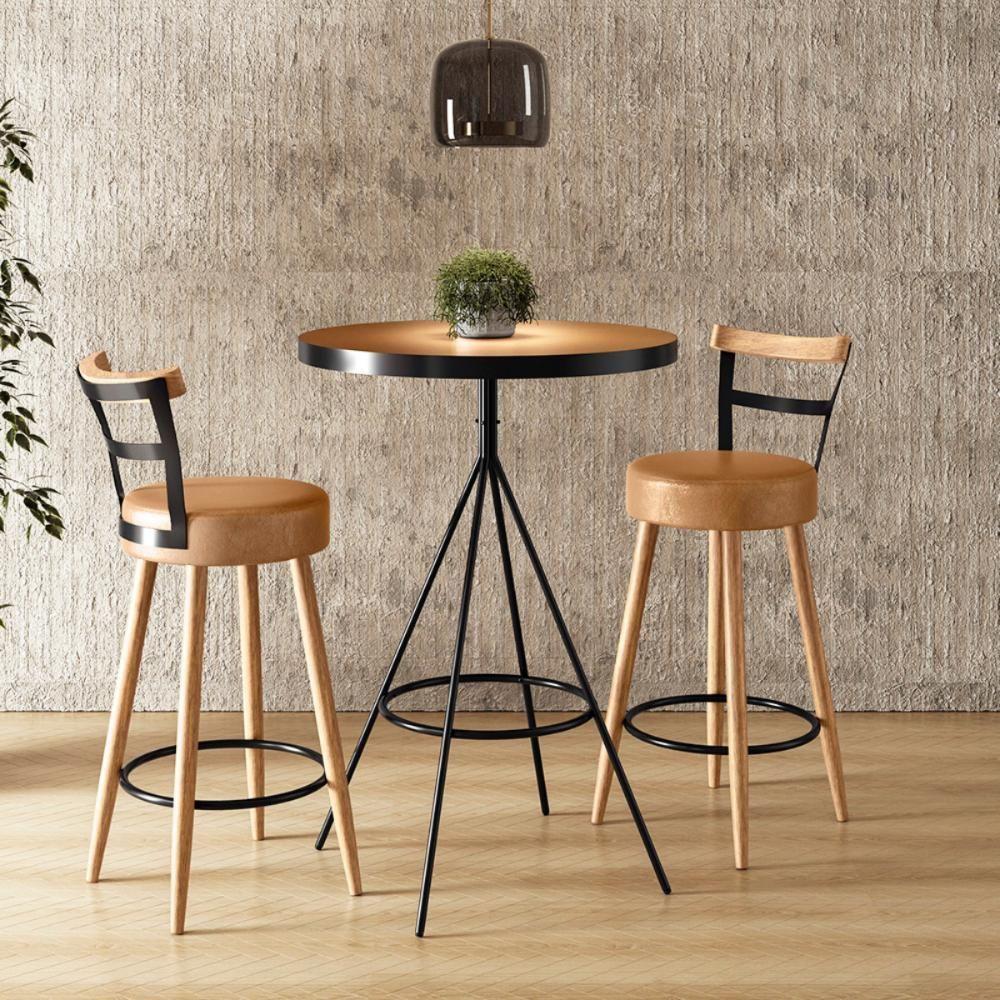Conjunto Mesa Com 2 Banquetas Grecia Amarula - 1