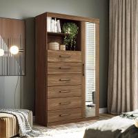 Conjunto Quarto Completo Com Espelho Nice Jatoba - 6