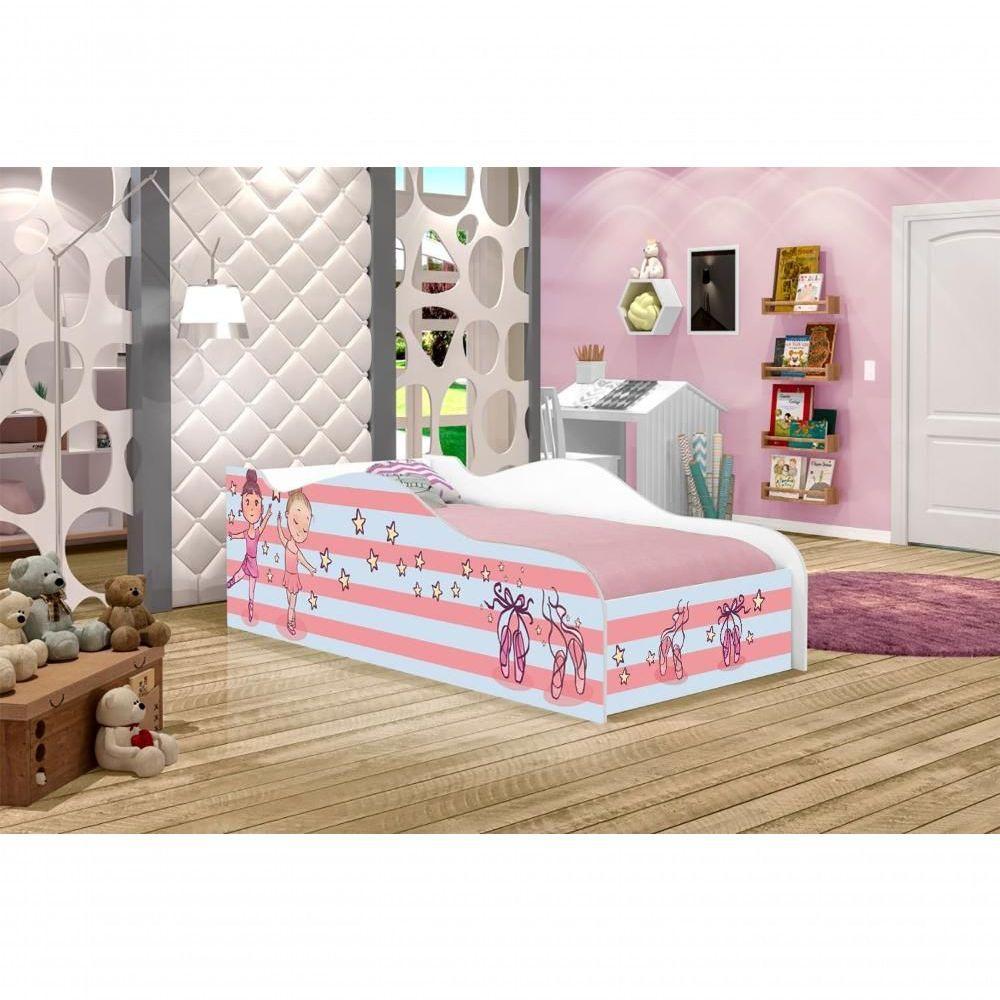Mini Cama Fun Bailarinas Meninas Infantil Com Colchão - 4