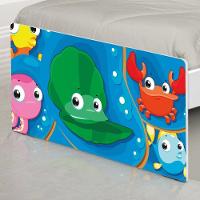 Cama Solteiro Adesivada Fundo Do Mar Peixinhos Com Colchão - 5