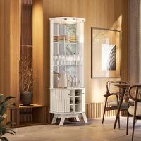 Cristaleira Com Adega E 4 Portas Forli Calacata Off White - 3