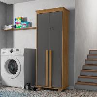 Multiuso Com 4 Prateleiras Ripon Cinamomo Grafite - 2