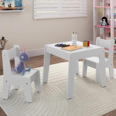 Conjunto De Mesa Com 2 Cadeiras Goiania Branco Brilho